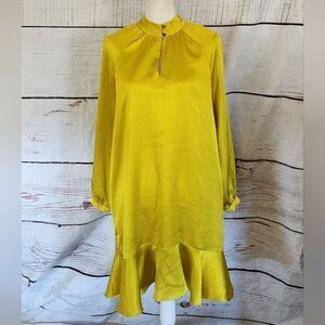 Scotch & Soda Drop Waist Long Sleeve Dress Size XS